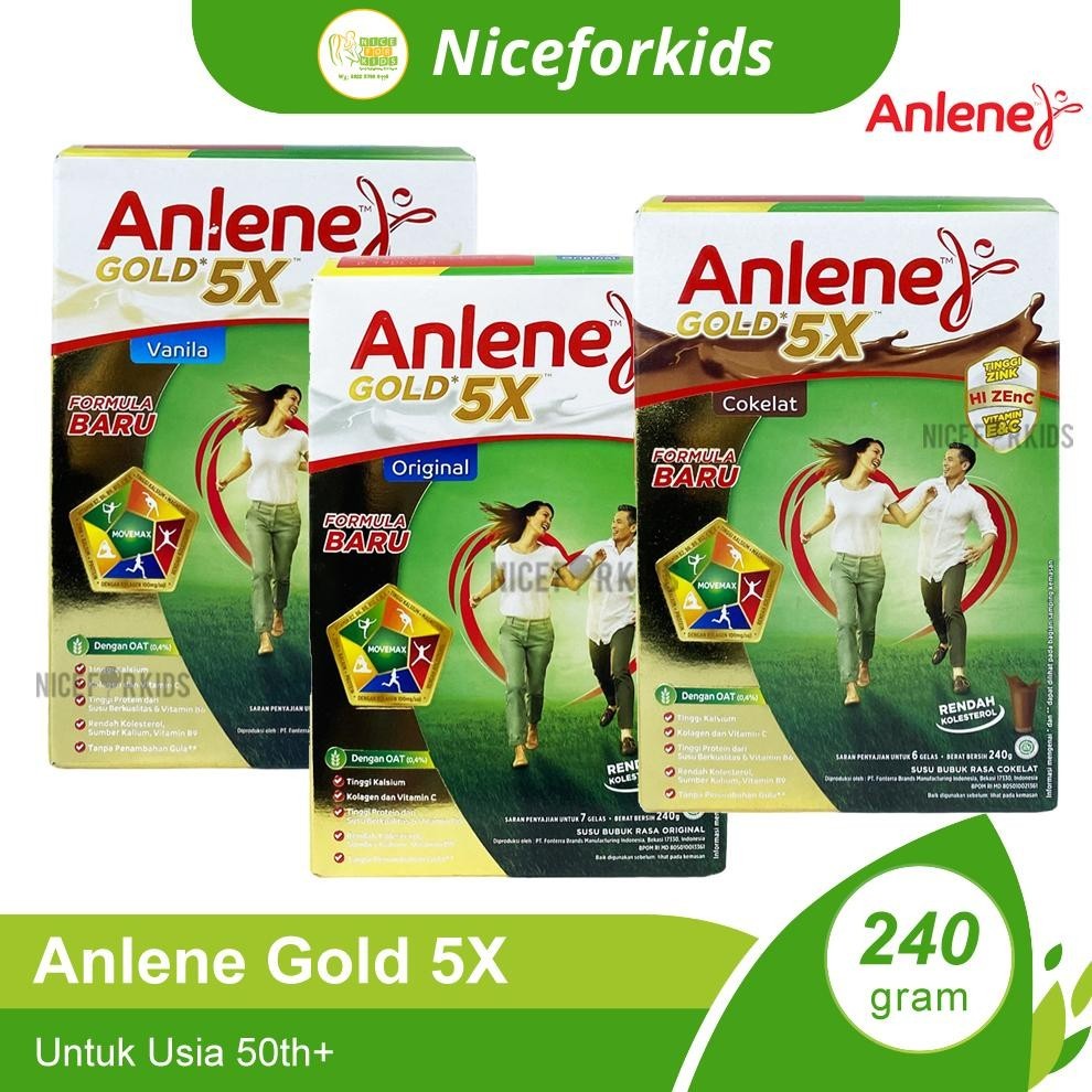 

tomonimart Anlene Gold Ukuran 240gr / Susu Bubuk Tinggi Kalsium Membantu Memelihara Kepadatan Tulang ||