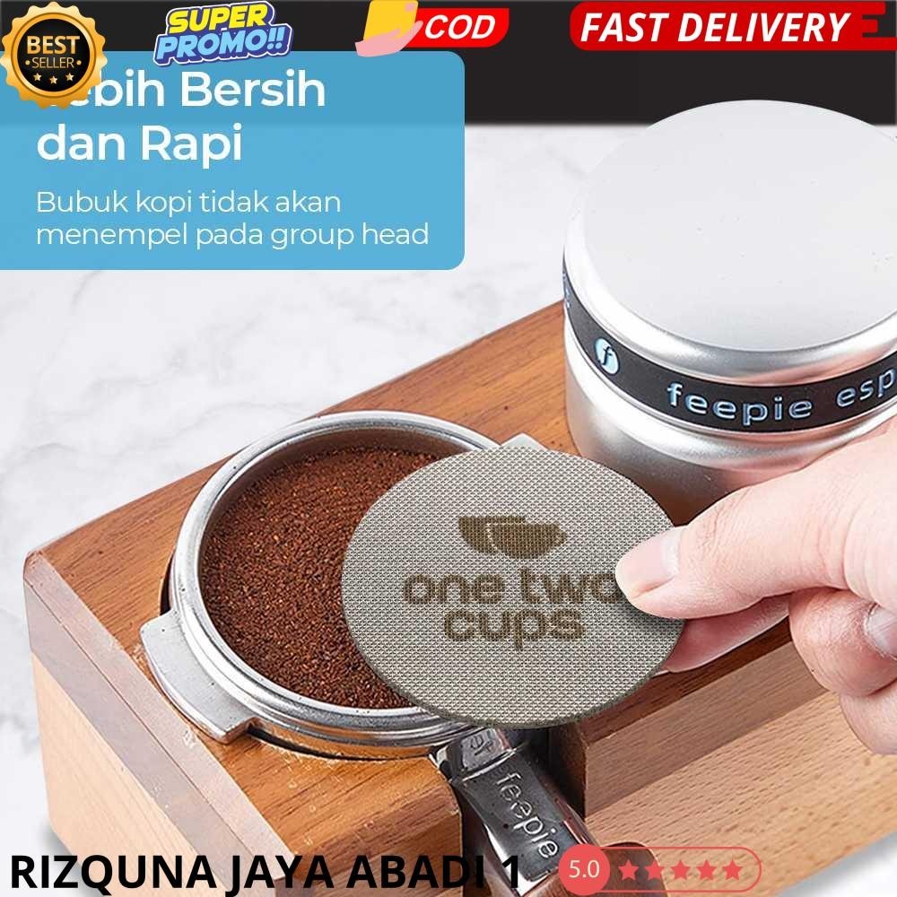One Two Cups Puck Screen Portafilter Espresso Machine 150µm 51mm 2mm- SUS3