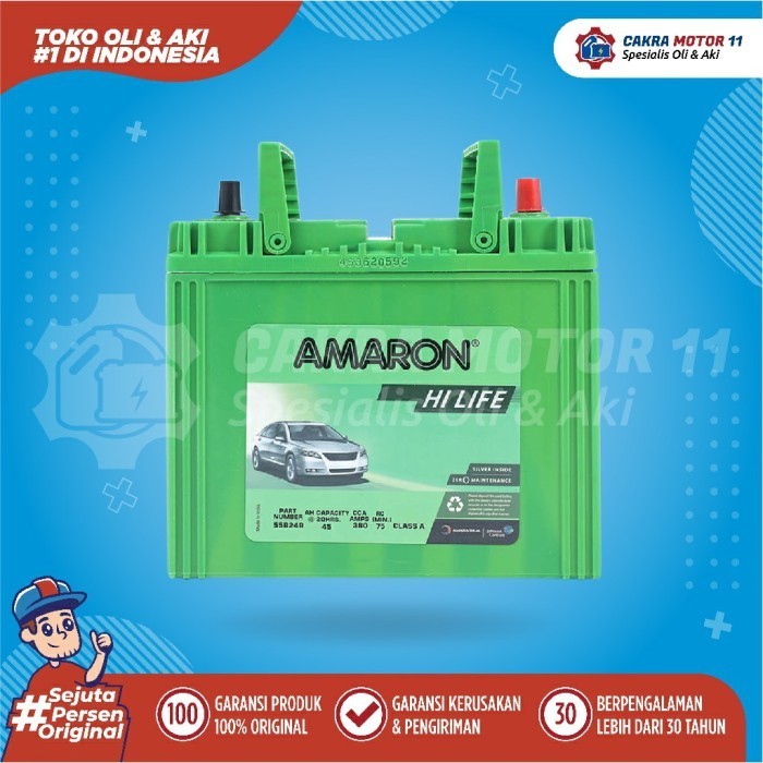 Aki Daihatsu Luxio Amaron Hilife Ns 60 / 55B24R 45Ah
