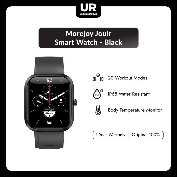 Morejoy Jouir Smart Watch - Black