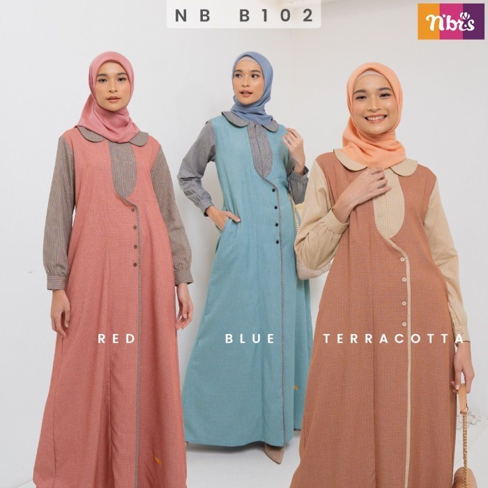 Gamis Wanita Muslimah Busui Terbaru By Nibras Nb B102 Bisa Cod DiskonR33A