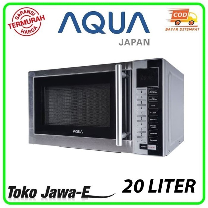 Manual Microwave Oven Digital Aqua Aem-S2612S Low Watt 17 Ltr 400 Watt