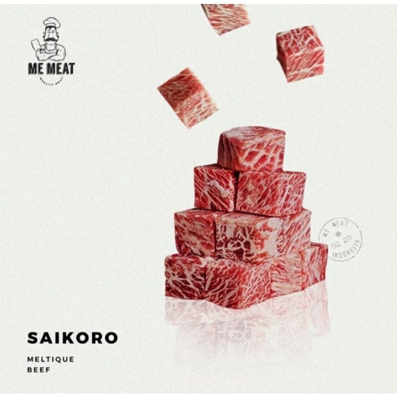 

Saikoro Meltique Beef 500Gr - Memeat -Gratisongkir