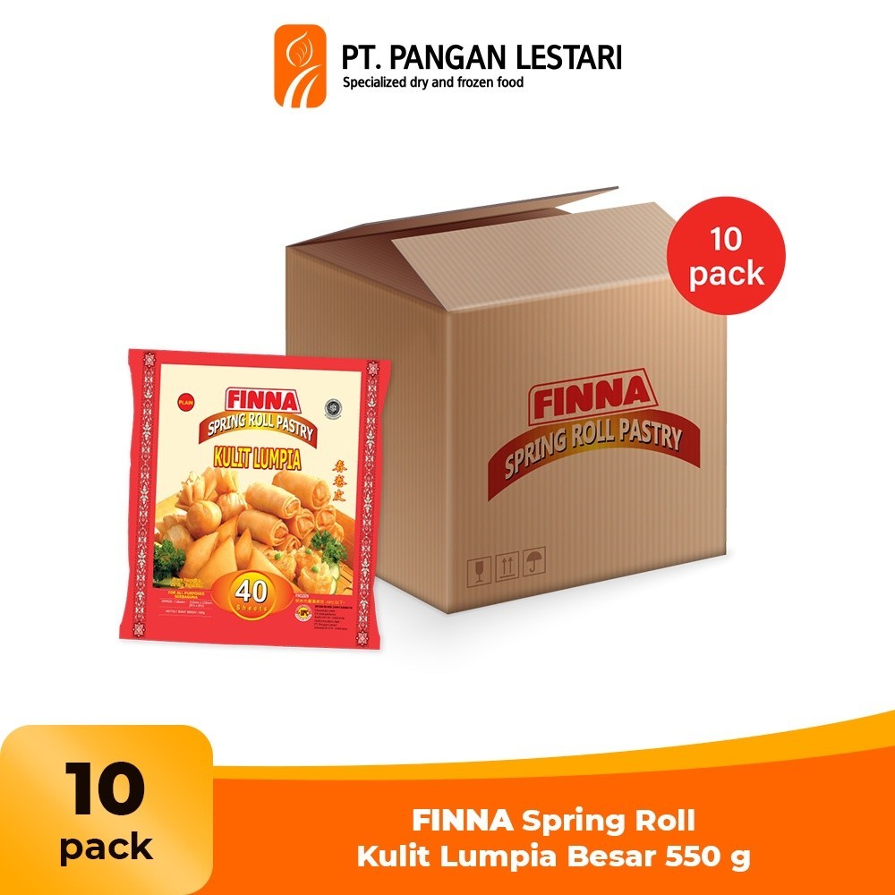 

Finna Spring Roll Kulit Lumpia Besar X 10 Pack (Karton) -Gratisongkir