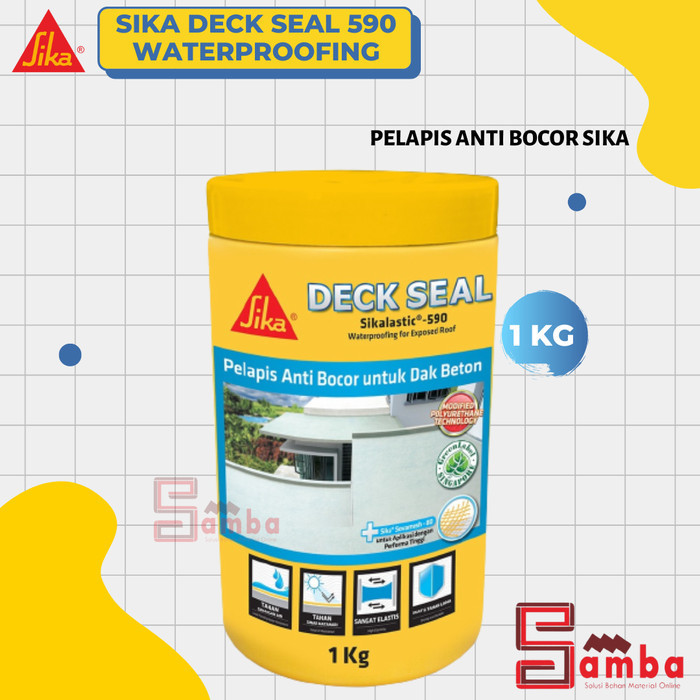 SIKA DECK SEAL 590 WATERPROFING 1 KG/ PELAPIS ANTI BOCOR SIKA