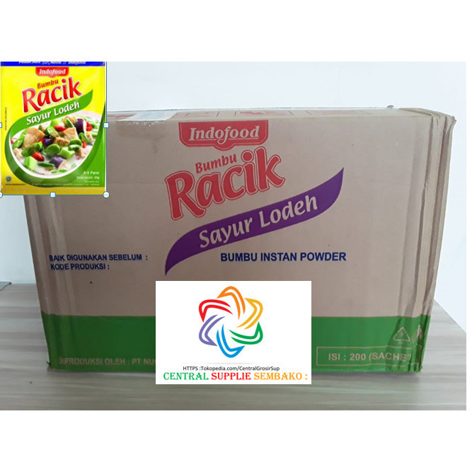 

Indofood Bumbu Racik Sayur Lodeh [25Gram /200 Sachet /1 Karton ]
