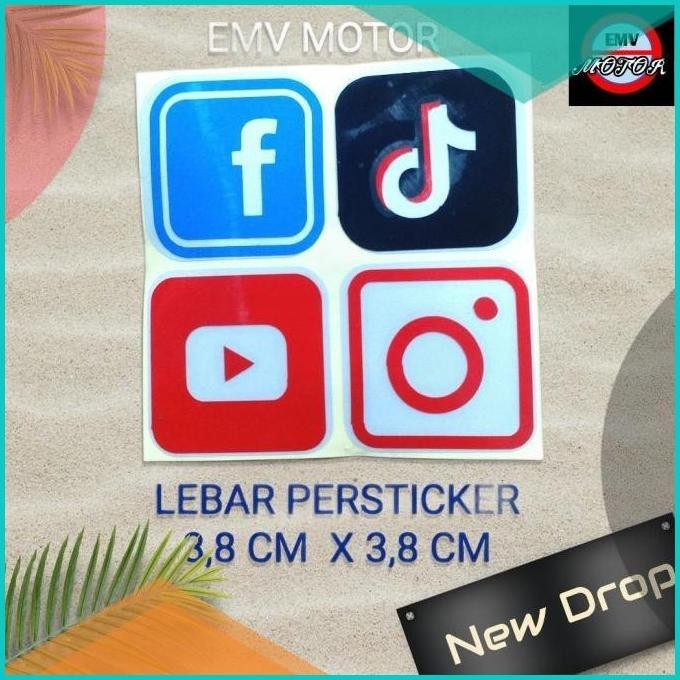 

sticker logo medsos harga perpaket isi 4 19F3B2024 suku cadang