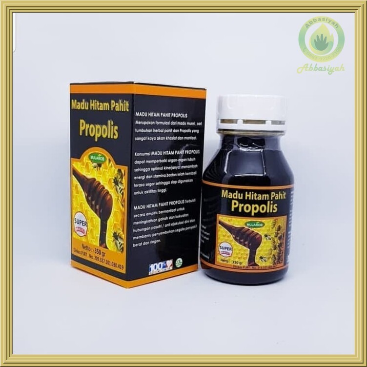 

MADU HITAM PAHIT PROPOLIS MUJAROB 350gr