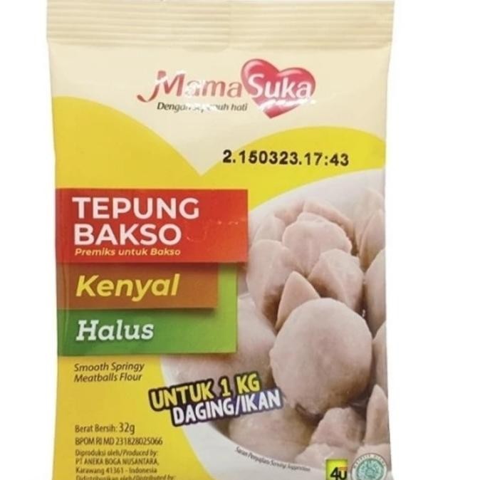 

Mamasuka Tepung Premiks Bakso 32 gr Kenyal Kress