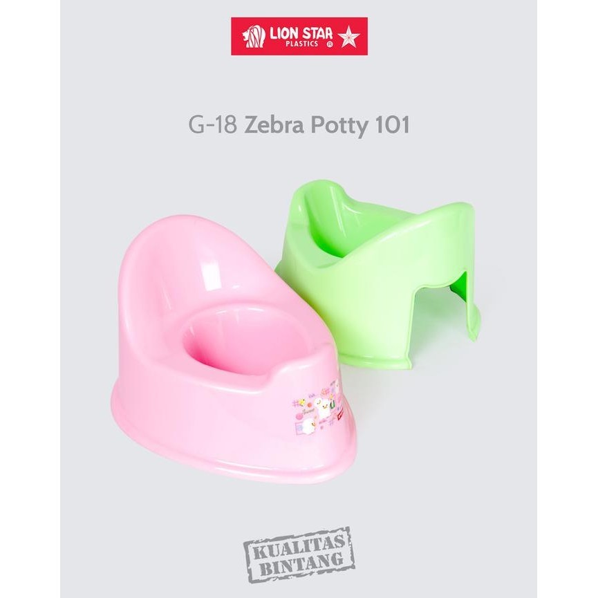 Lion Star G-18 Zebra Potty 101 Pispot Bayi Tempat Pup Toilet Training Kualitas Premium