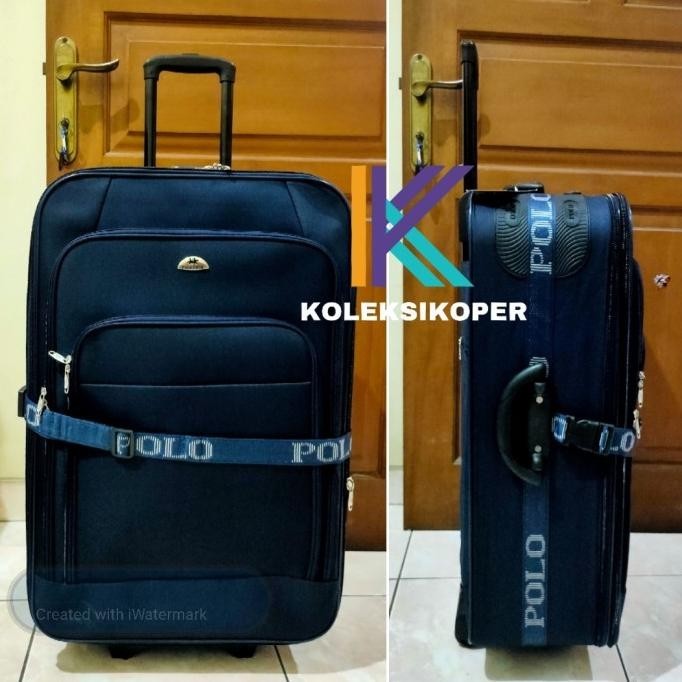 Koper original Polo Twin Kanvas roda 2 ukuran Besar 28 inch