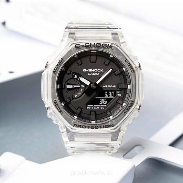 Casio G-Shock Ga-2100Ske-7Adr - Jam Tangan Pria - Transparan - Ga2100