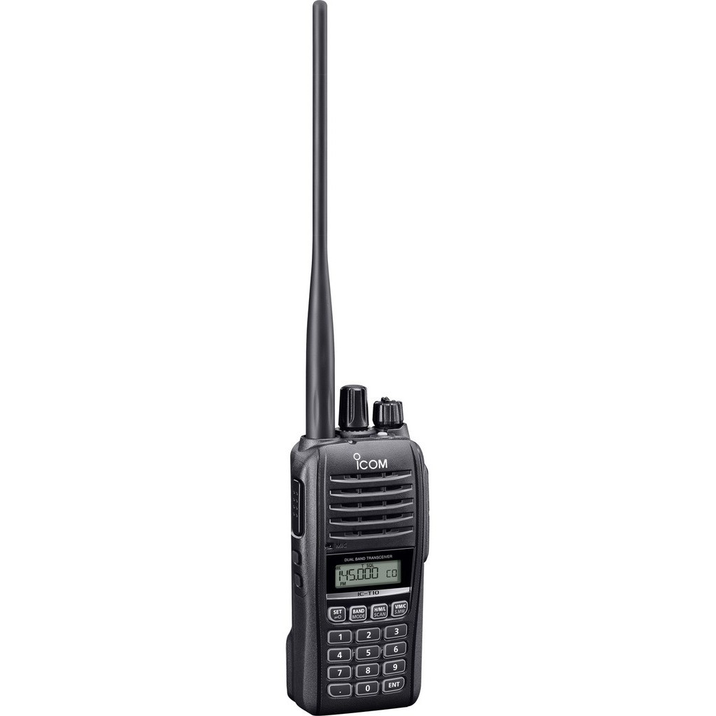 Icom Ic-T10 Ht Dual Band Ip67 Handheld Radio Ict10 136-174 400-479