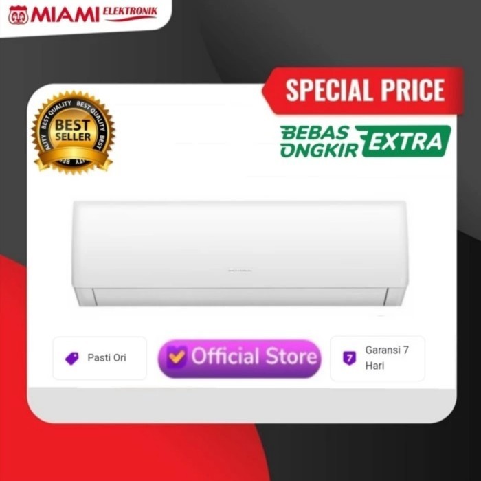 AC Gree MOO5 0.5PK Split Wall R32 untuk Rumah Tangga