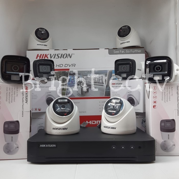 Paket Cctv Hikvision Audio Camera 8Ch 8 Camera 5Mp