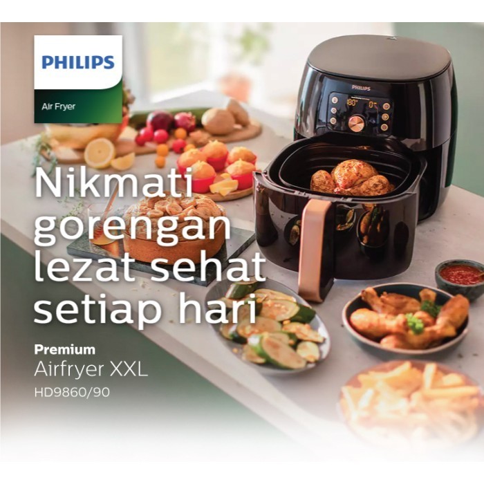 Philips Premium Air Fryer Hd9860/90 Xxl Airfryer Hd9860 Hd 9860