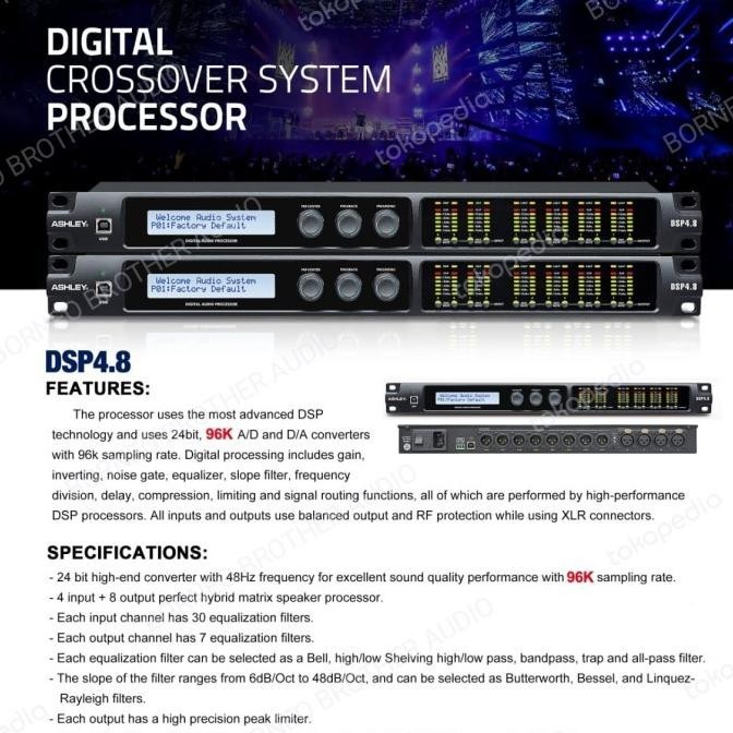 Speaker Management Ashley Dsp 4.8 Dsp4.8 Original Dlms Ashley 4In 8Out