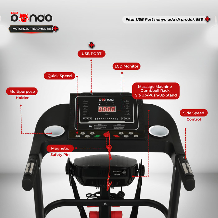 Motorized Treadmill Redpanda 588 Termurah Terlaris Promo