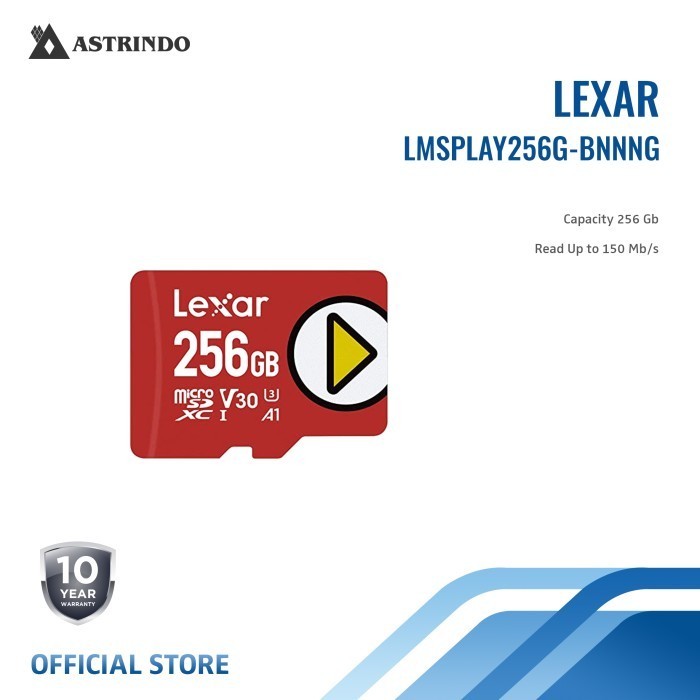 Lexar Microsd Play Card 256Gb , 150/Mbs - (Lmsplay256G-Bnnng)