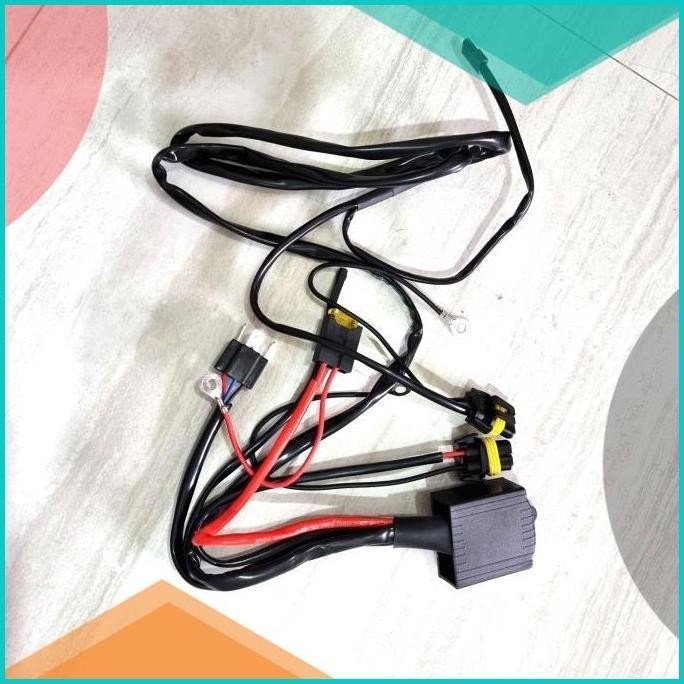 Kabel Set Relay Mobil Lampu Hid Projie Projector Merek Aes Garansi 19F