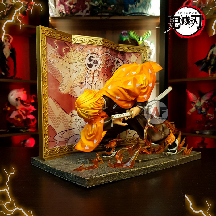 Statue Demon Slayer Agatsuma Zenitsu Sleep Thunder Breathing Diorama