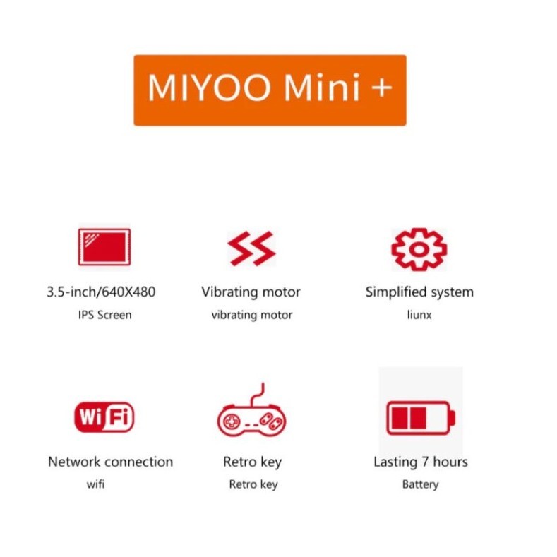 Miyoo Mini+ Plus Handheld Retro Game Console Portable Classic Gaming