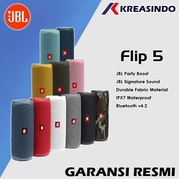 Jbl Flip 5 / Flip 6 Bluetooth Speaker Garansi Resmi Ims