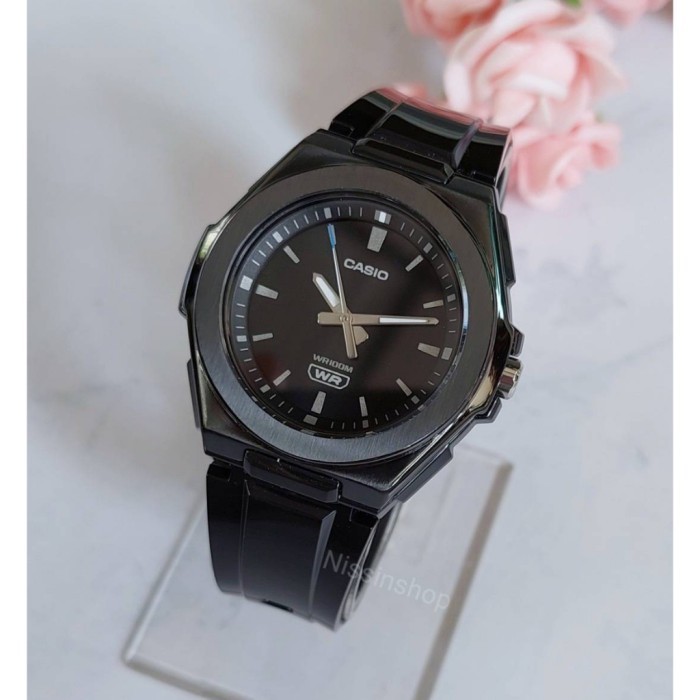 Casio Lwa-300Hb-1Evdf Jam Tangan Wanita Analog Hitam Lwa300Hb