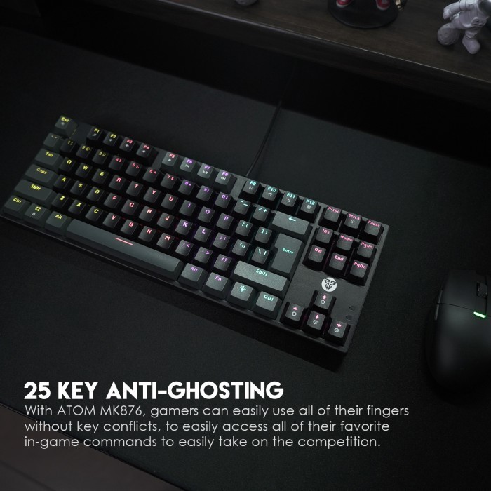 Fantech Atom Tkl Mk876 Rgb Gaming Mechanical Keyboard