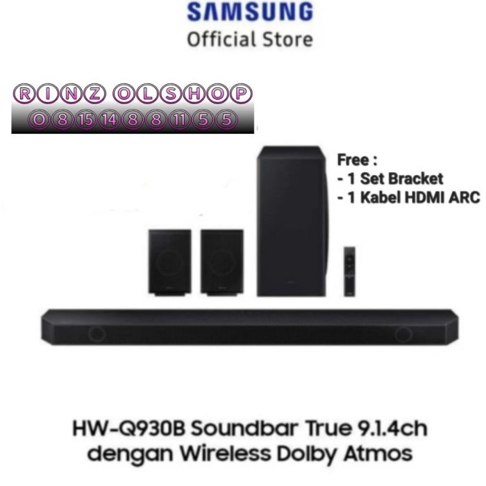 Soundbar Samsung Hw-Q930B Wireless Dolby Atmos Hwq930B Hwq930 9.1.4Ch Termurah Terlaris Promo
