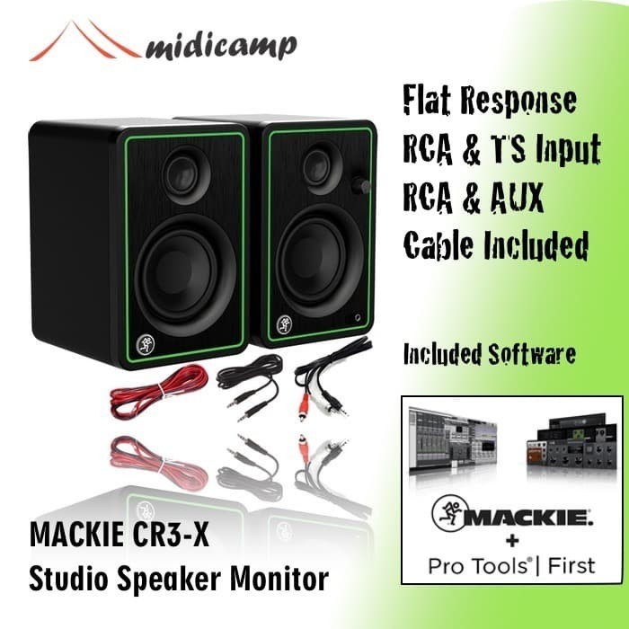 Mackie Cr3-X Cr3X Cr 3X Speaker Flat Studio Monitor Home Recording Termurah Terlaris Promo