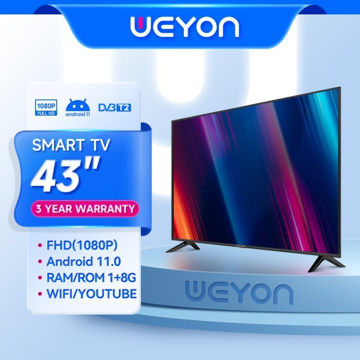 Weyon Smart 43 Inch Led Tv Android 11 Digital Tv Fhd Televisi Termurah Terlaris Promo