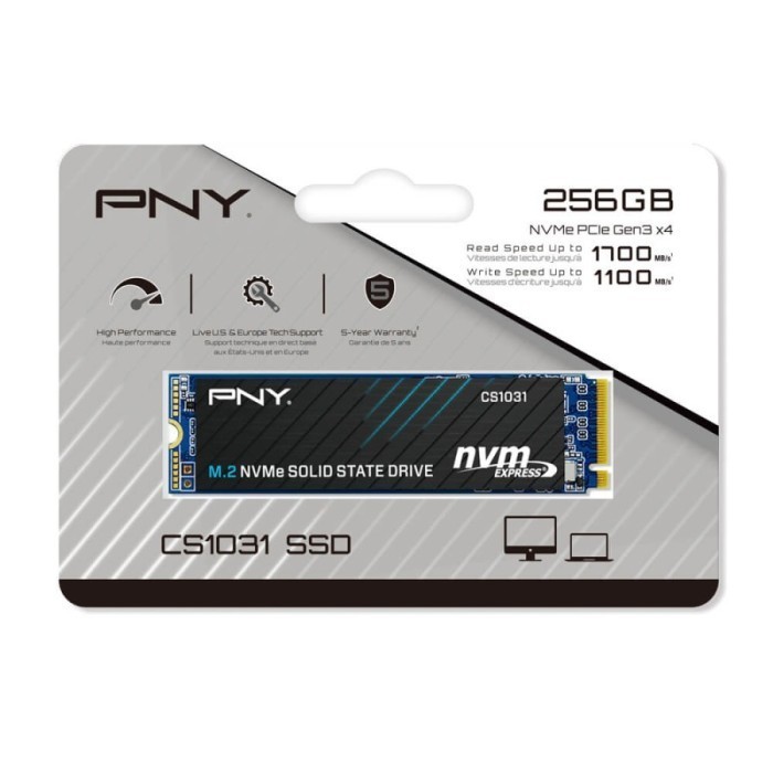SSD PNY 256GB M.2 NVMe PCIe Gen3 x4