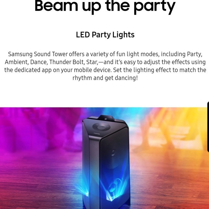 Samsung Mx T50 - Sound Tower Speaker Portable Party Karaoke Mxt50
