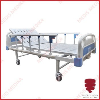 Bed Manual 1 Crank Tempat Tidur Ranjang Pasien Rumah Sakit Hospital