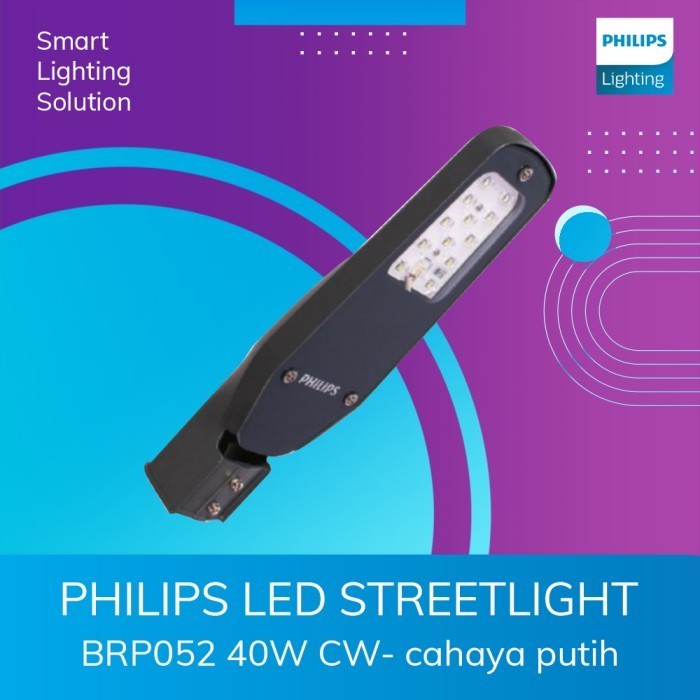 Philips Led Streetlight Brp052 40W Cw- Cahaya Putih Termurah Terlaris Promo