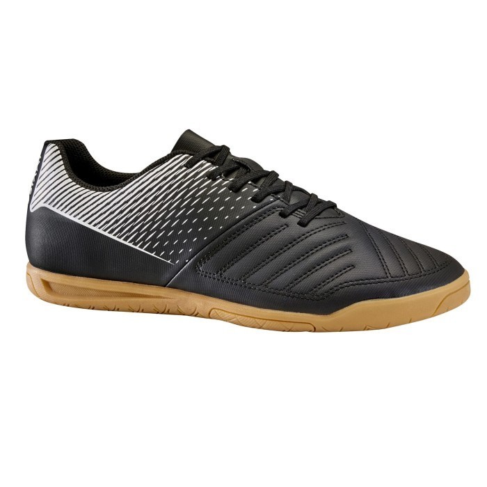 Kipsta Sepatu Futsal Lap. Vinyl F100 Hitam Decathlon - 8407399