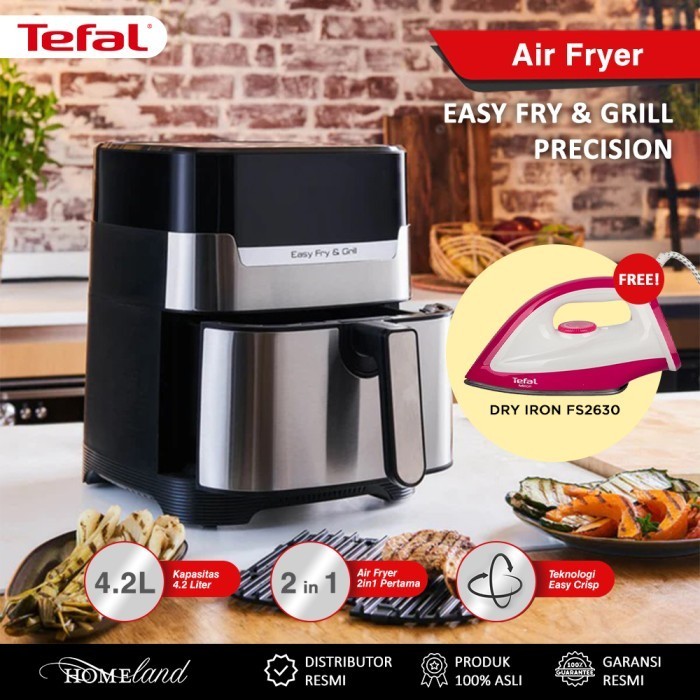 Tefal Easy Fry & Grill Precision Ey505 / Air Fryer / Panggangan