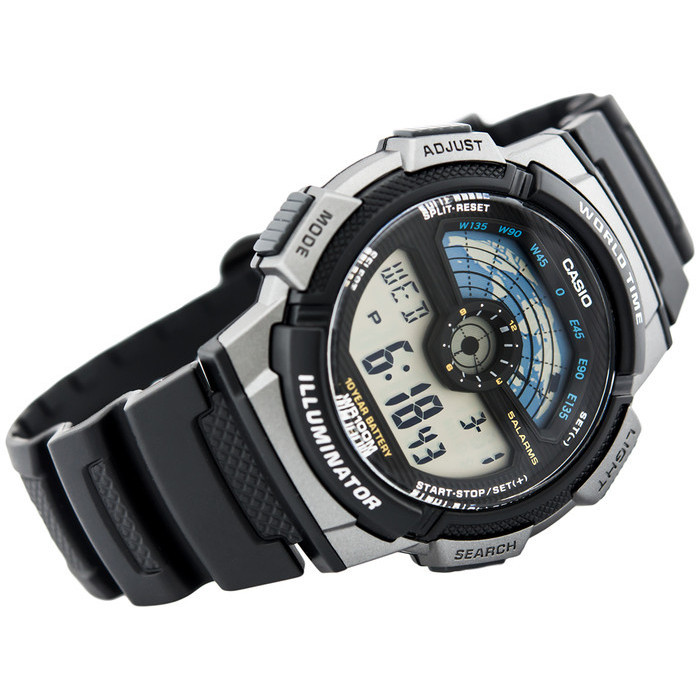 Casio Ae-1100W-1Avdf - Jam Tangan Pria Digital Ae1100W Ae-1100W-1A