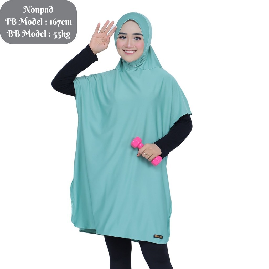 Hijab Sport Rompi Olahraga Wanita / Jilbab Renang Muslimah Super Jumbo GROSIRHIJABKU (Zahira Sport)