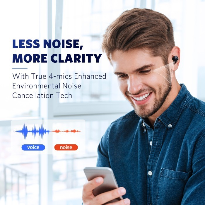 Earfun Free 1S - 4 Mic Enc Ipx7 Tws With Earfun Audio App