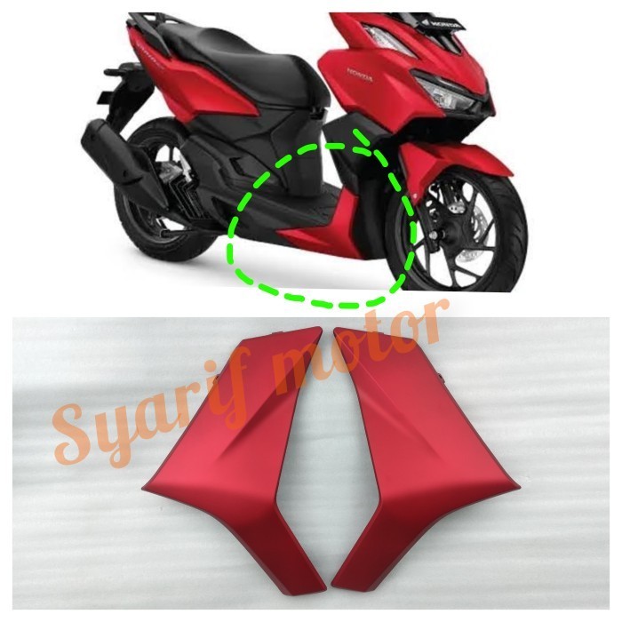 

Sirip Body Samping Bawah New Honda Vario 160 Merah Doff Original
