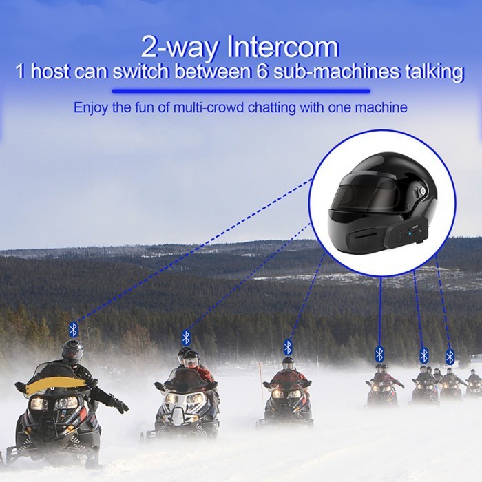 Ejeas V7 Bluetooth Intercom Helm 7 Rider Headset Alt V6 Pro Q7 Q2