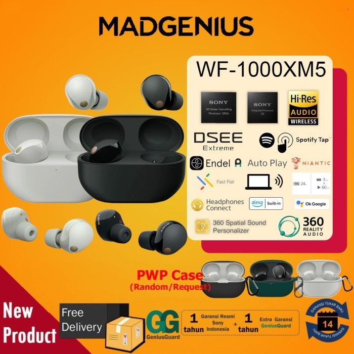 Sony Wf-1000Xm5 / Wf1000Xm5 / Wf 1000Xm5 Headphone Noise Cancelling