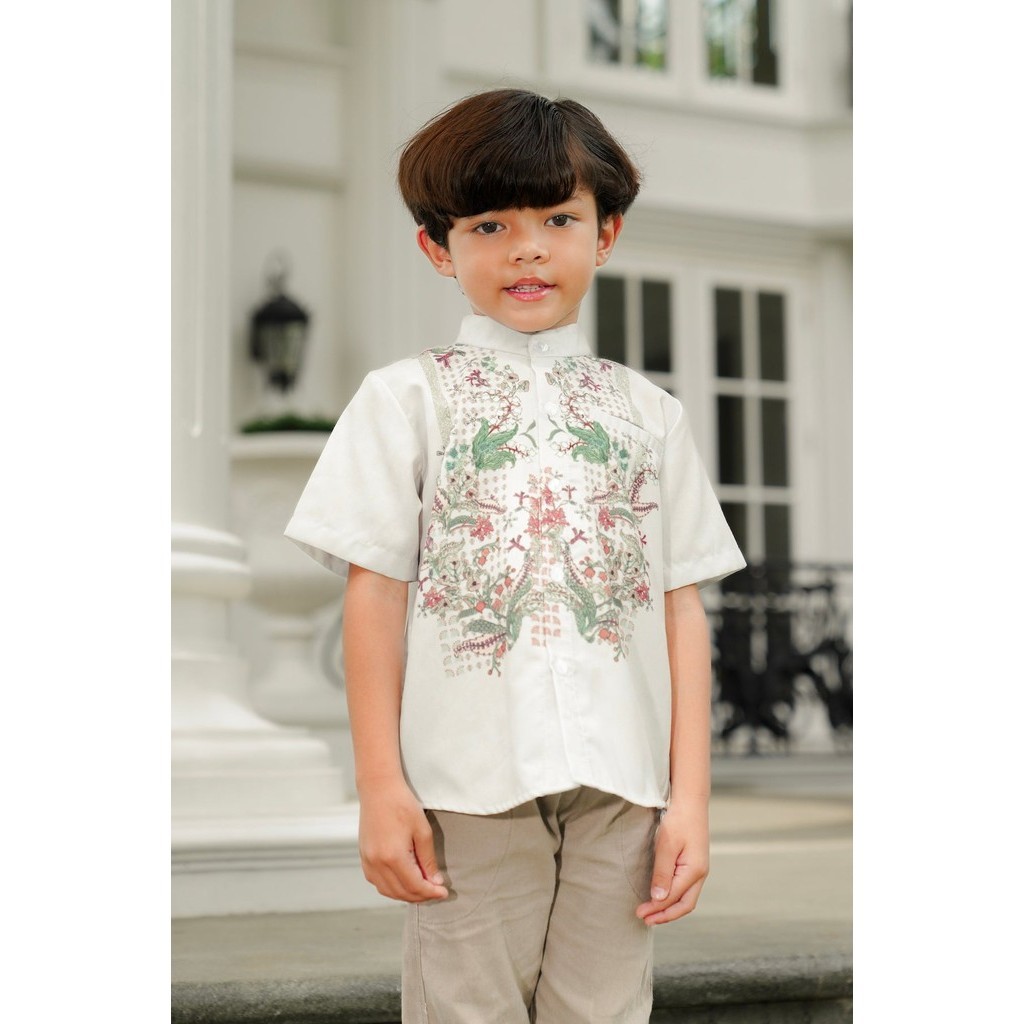 Benang Jarum - Serenity Soiree Kids Shirt - Ivory