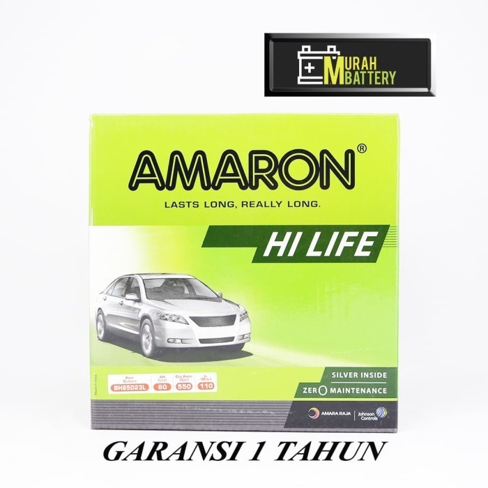 Aki Mobil Mitsubishi Outlander Amaron Hi Life 55D23L / 85D23L 60Ah