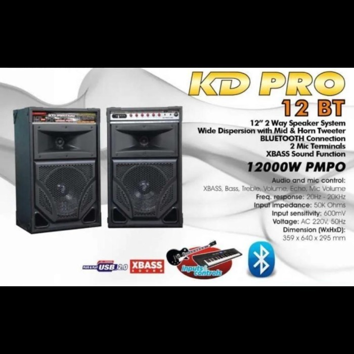 Speaker Roadmaster Kd Pro 12 Bt / Roadmaster 12Inch Usb