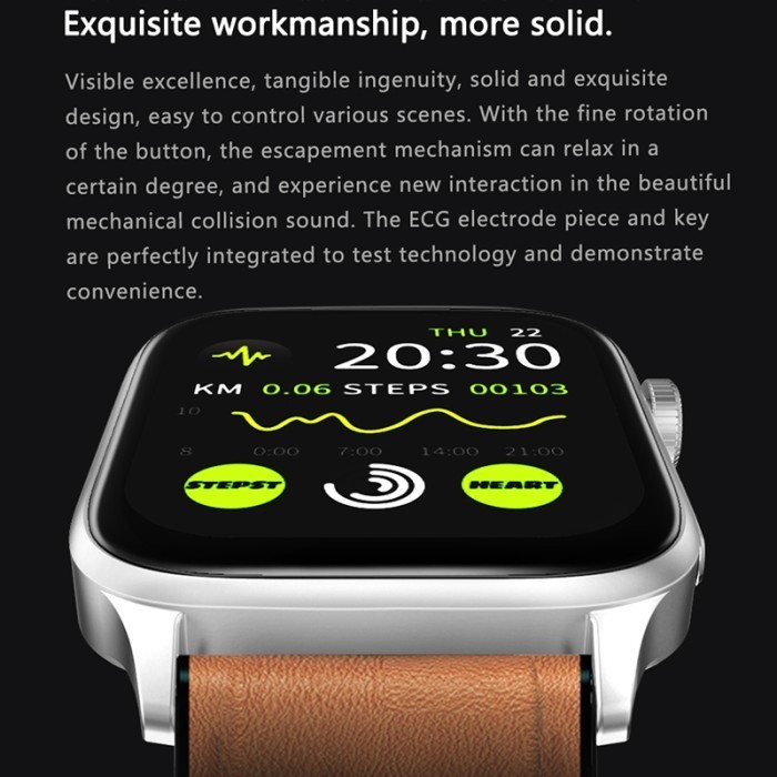Eyd Health Smart Watch Blood Sugar Ecg Electrocardiogram Jam Smart
