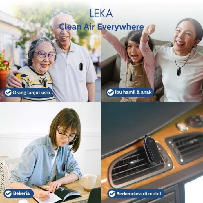 Leka Ap7212 Mini Ionizer - Portable Ion Negatif Kalung Air Purifier