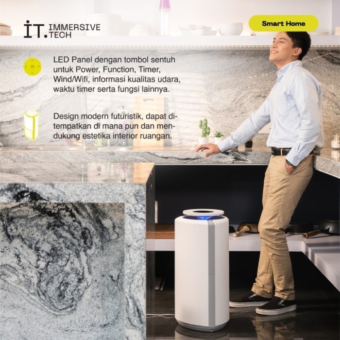 It Smart P400 Air Purifier Uv-C Hepa Filter H13 Karbon Pembersih Udara